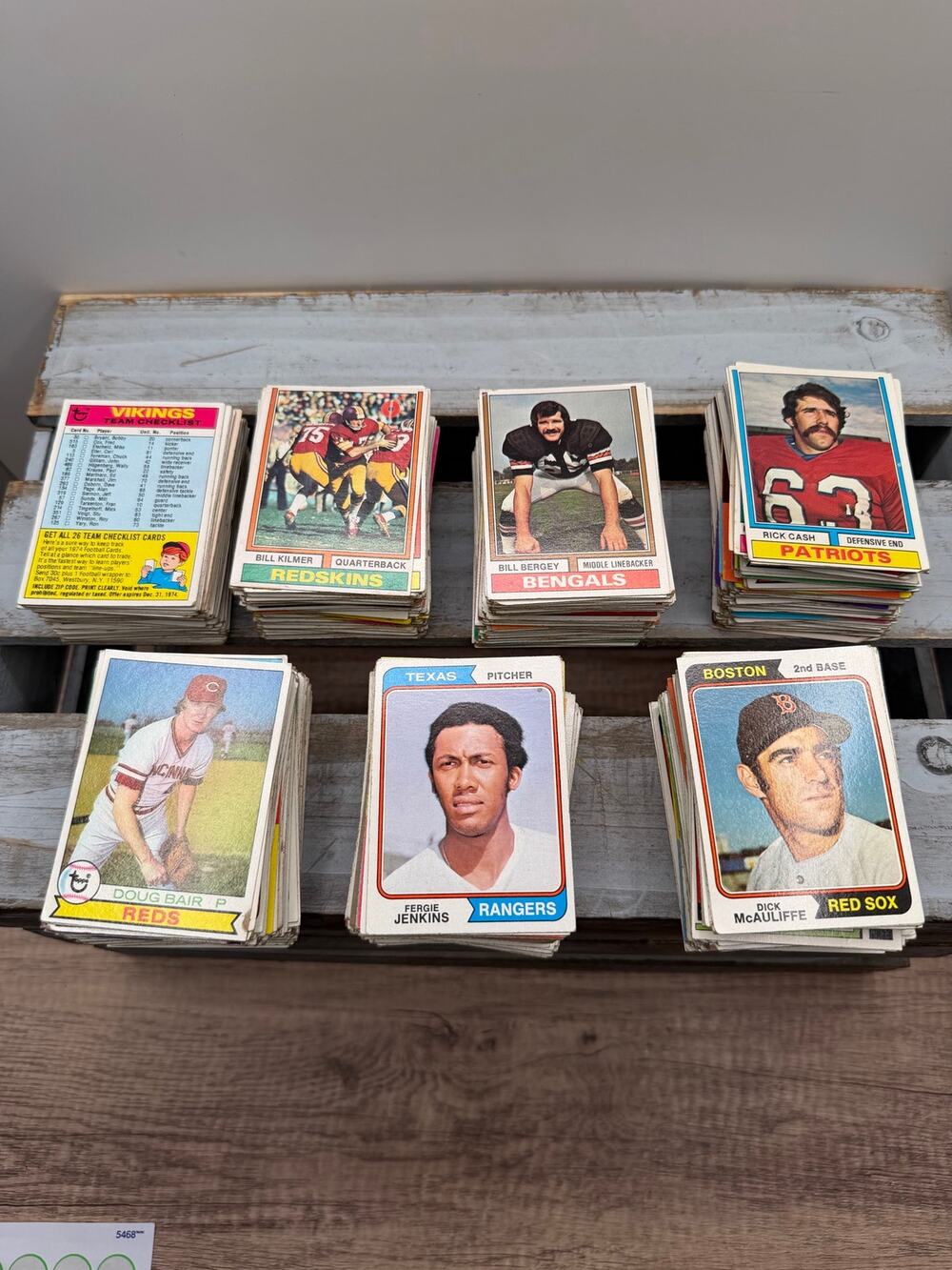 Vintage 1974 Topps Football & 1978 Topps Baseball Card Estate Lot (300+ Cards)